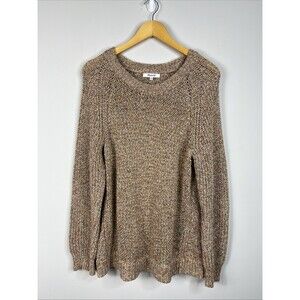 Madewell Women's Sweater Long Sleeve Round Neck Multicolor 100% Cotton Size L